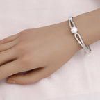 Classic Crystal Pearl Cross Bracelets B4276