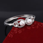 Cubic Zirconia Pearl Bracelet B4277