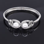 Cubic Zirconia Pearl Bracelet B4277