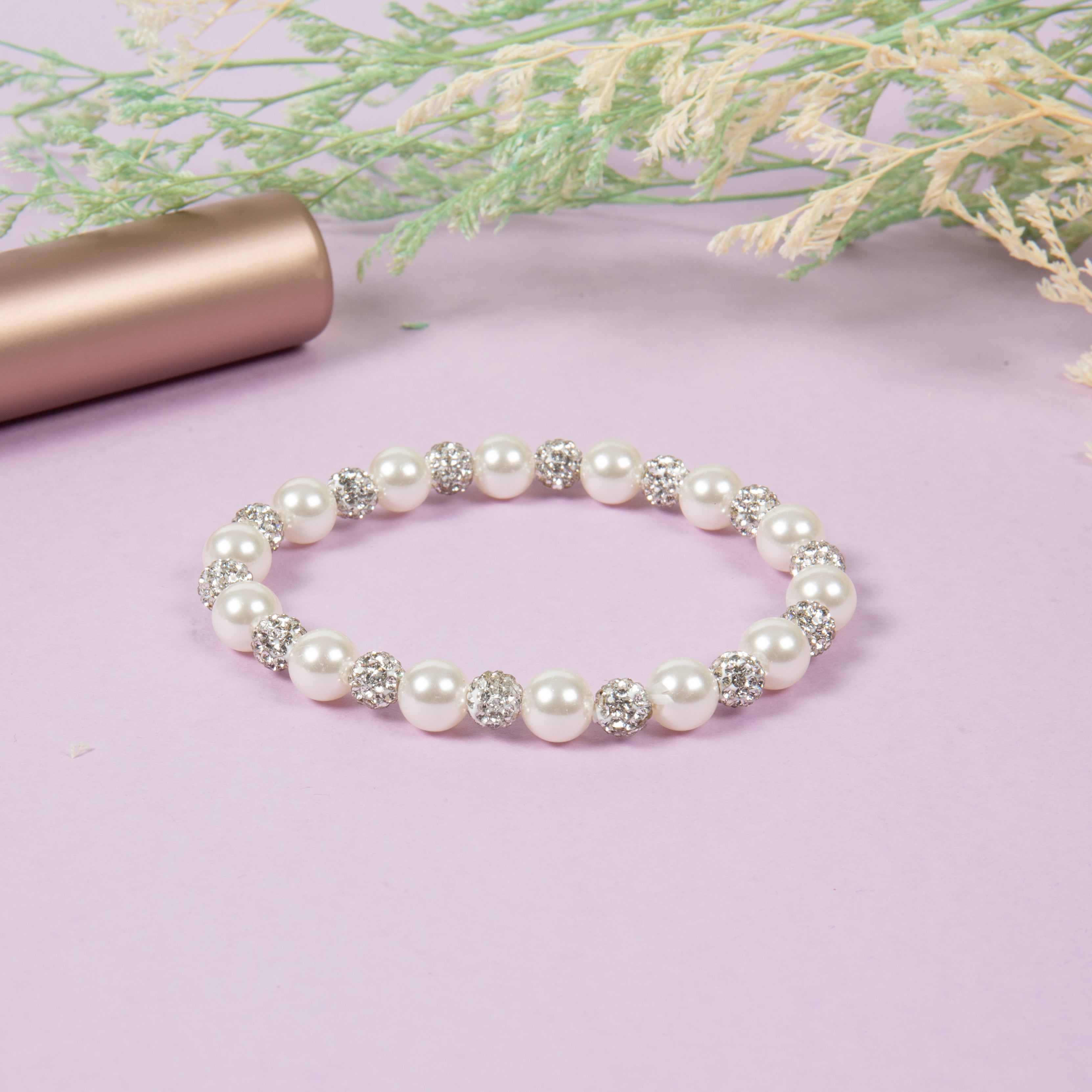 Glass Pear Beads Bracelet B4314