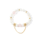 18K Gold Plated Various Stones Cubic Zirconia Strech Bracelet B4318