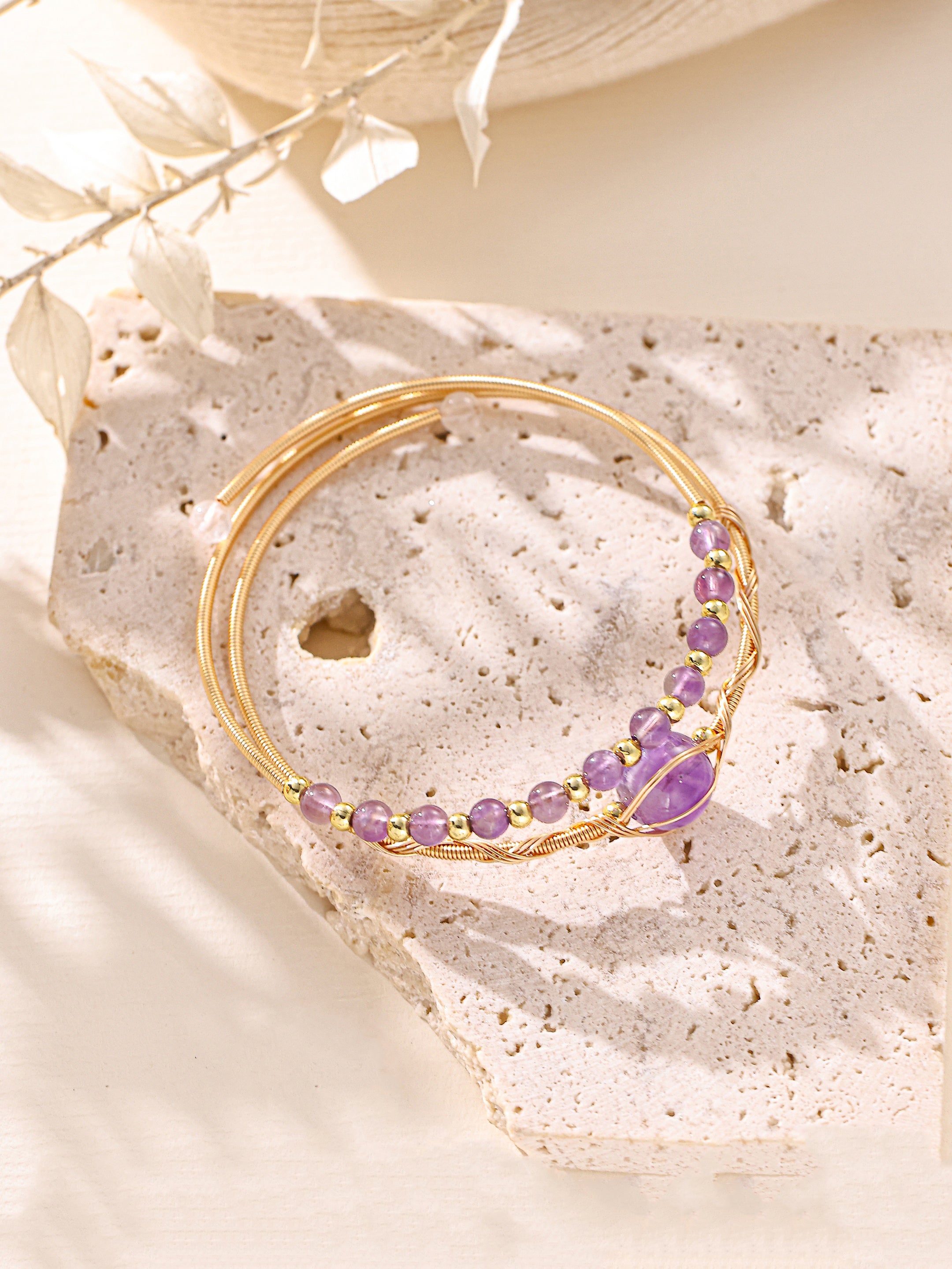 Various Stones Handmade Bracelet B4332