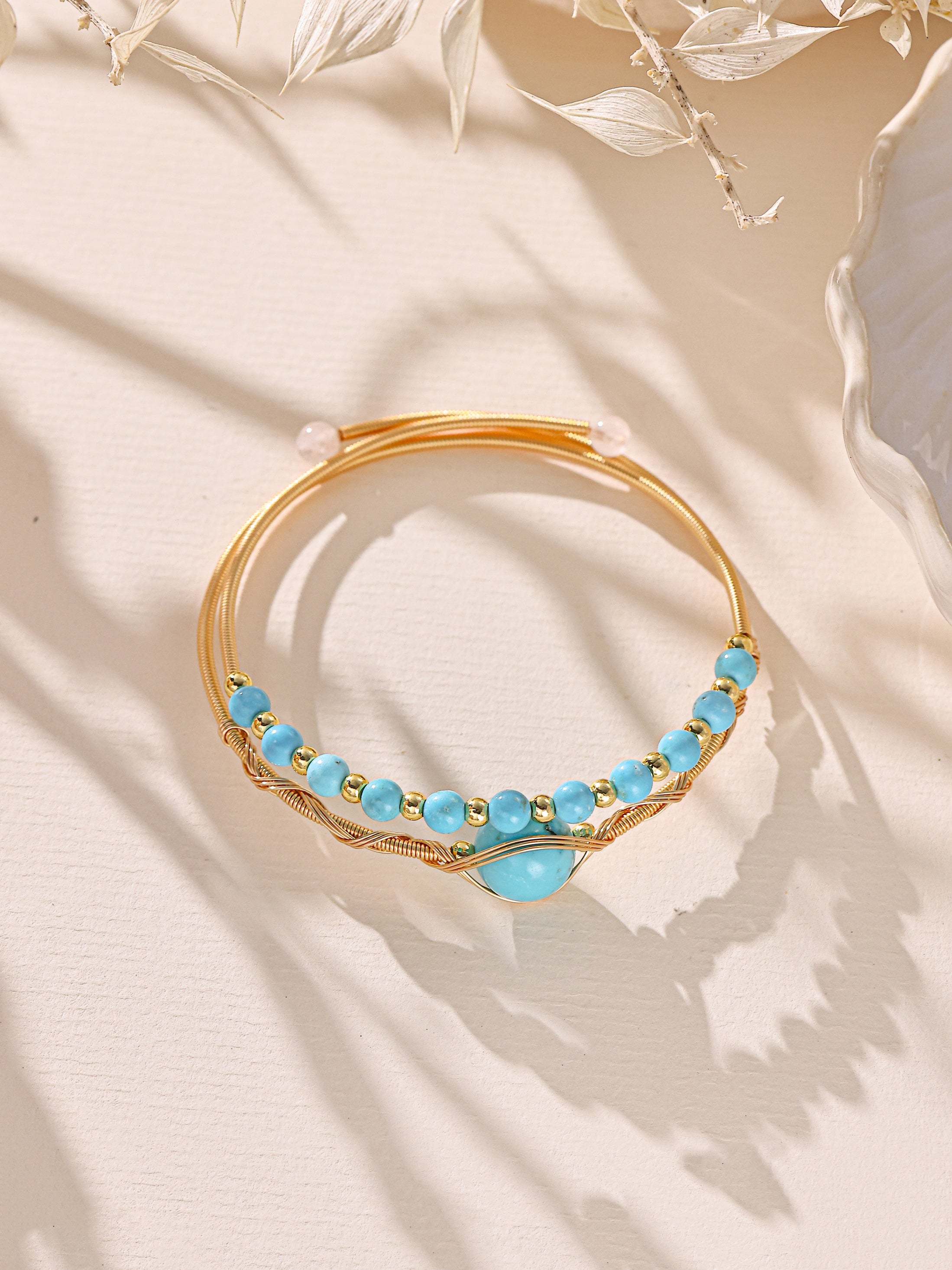 Various Stones Handmade Bracelet B4332