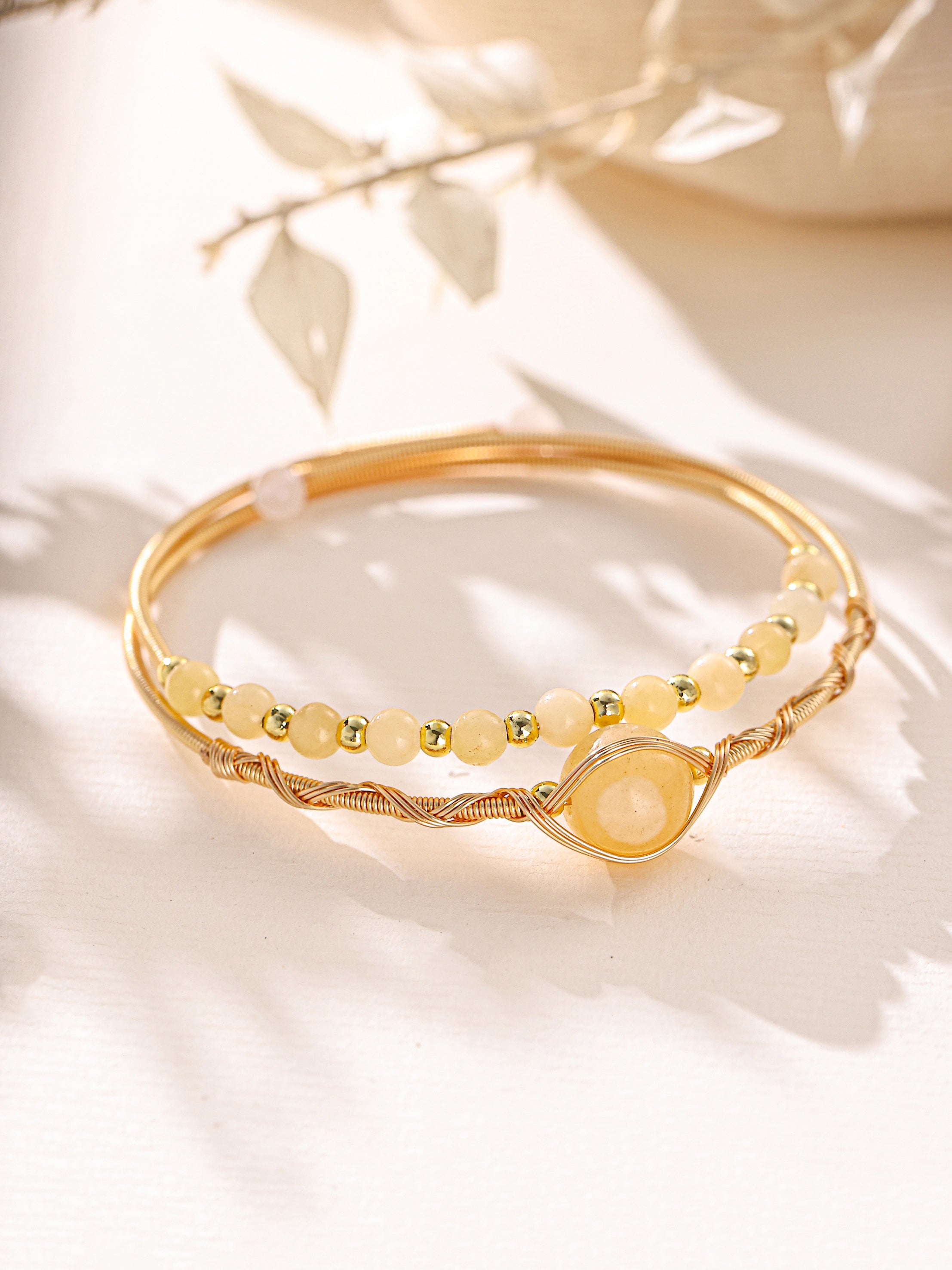 Various Stones Handmade Bracelet B4332