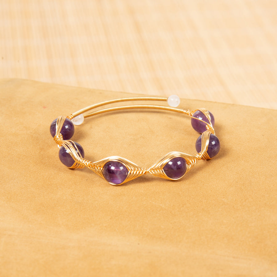 Mixed-Stone Copper Handmade Bracelet B4333