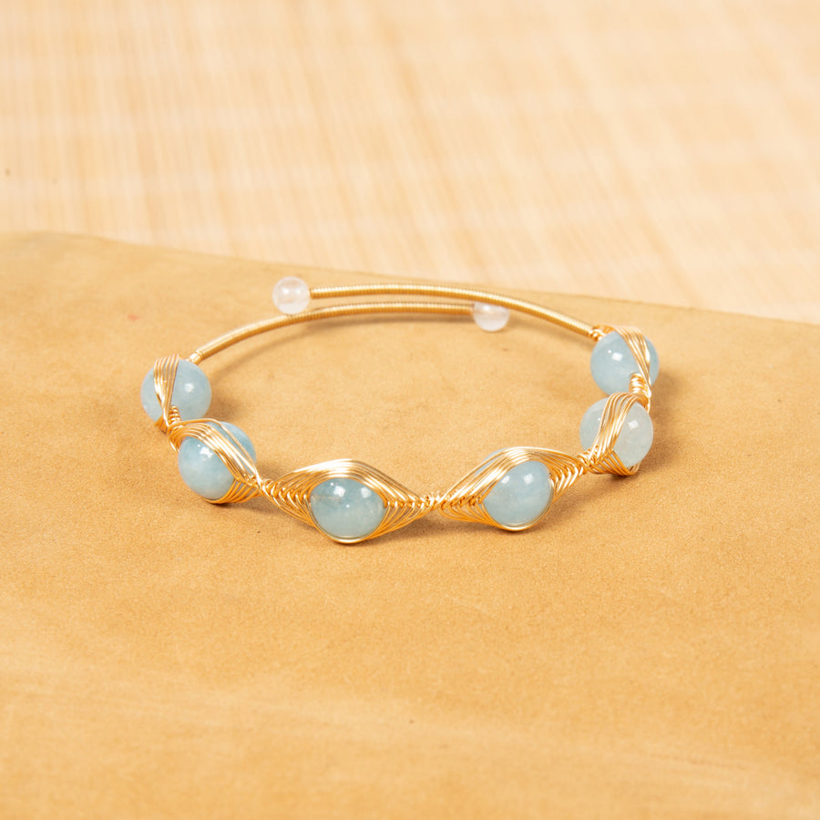 Mixed-Stone Copper Handmade Bracelet B4333