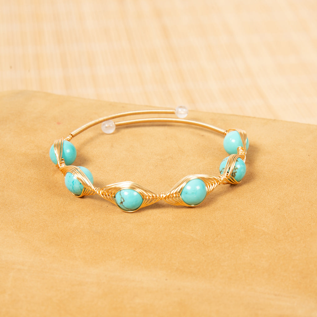 Various Stones Copper Handmade Bracelet B4333