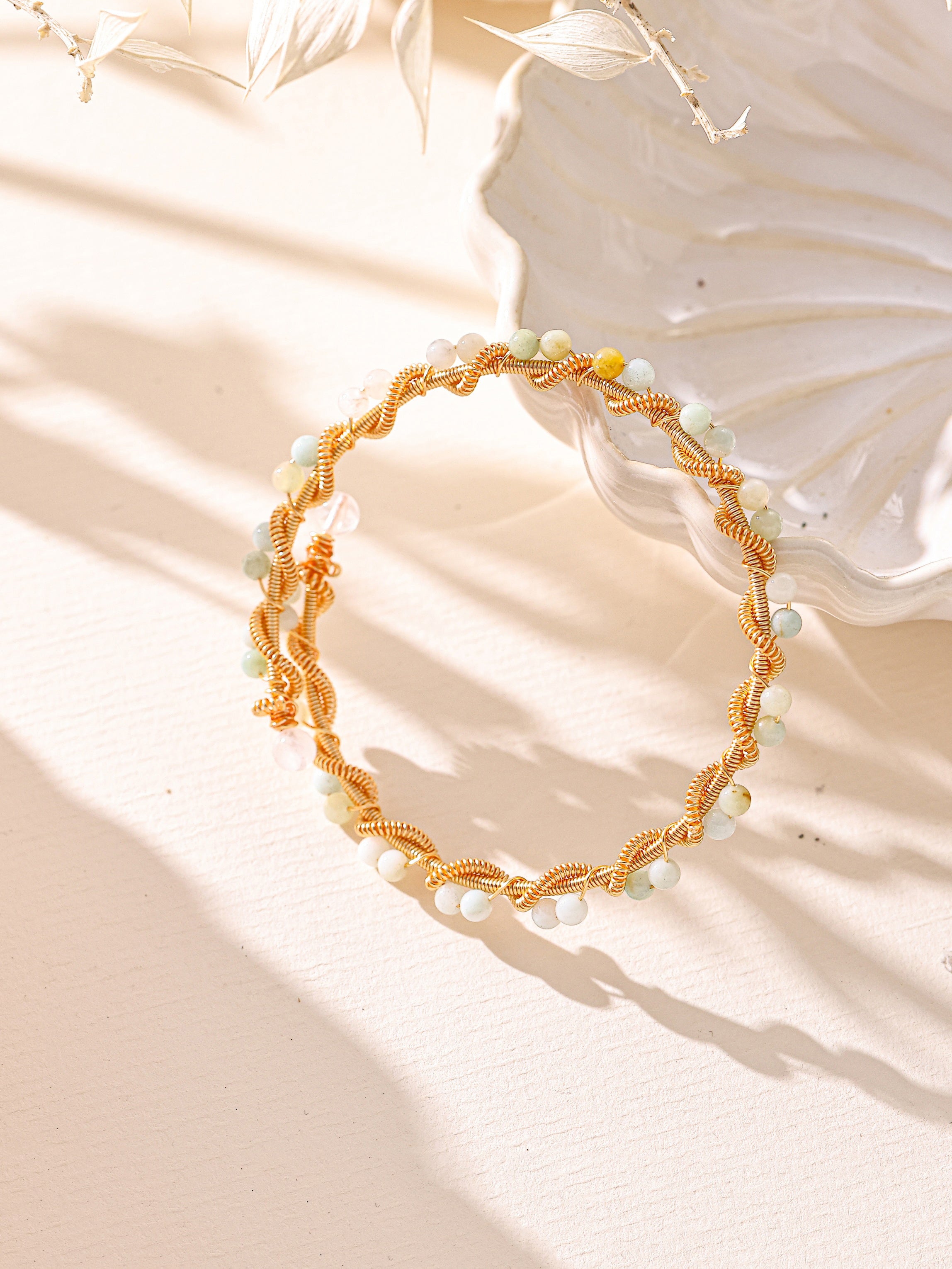 Various Stones Handmade Bracelet B4336