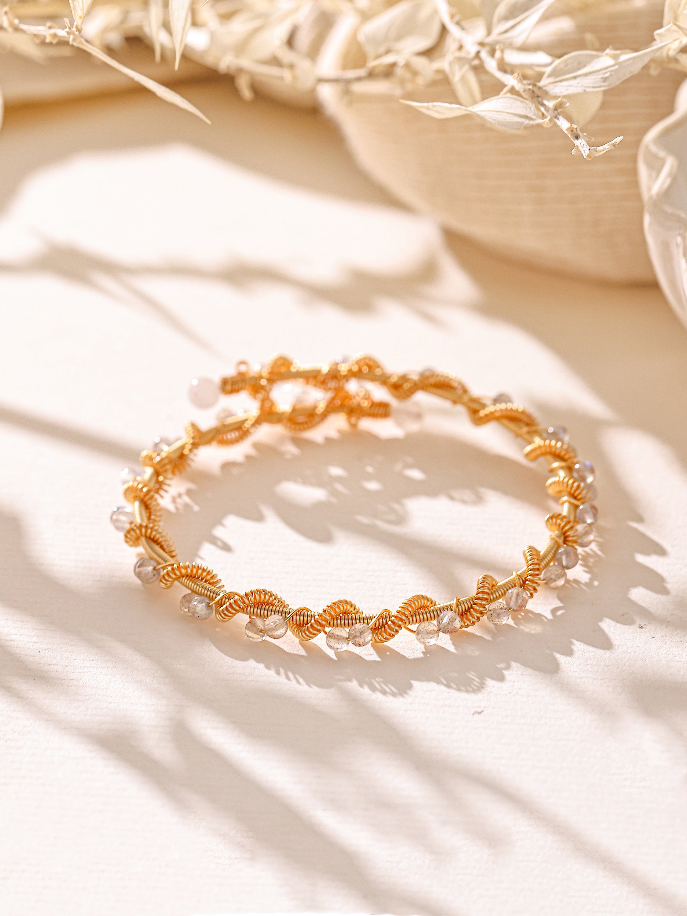 Various Stones Handmade Bracelet B4336
