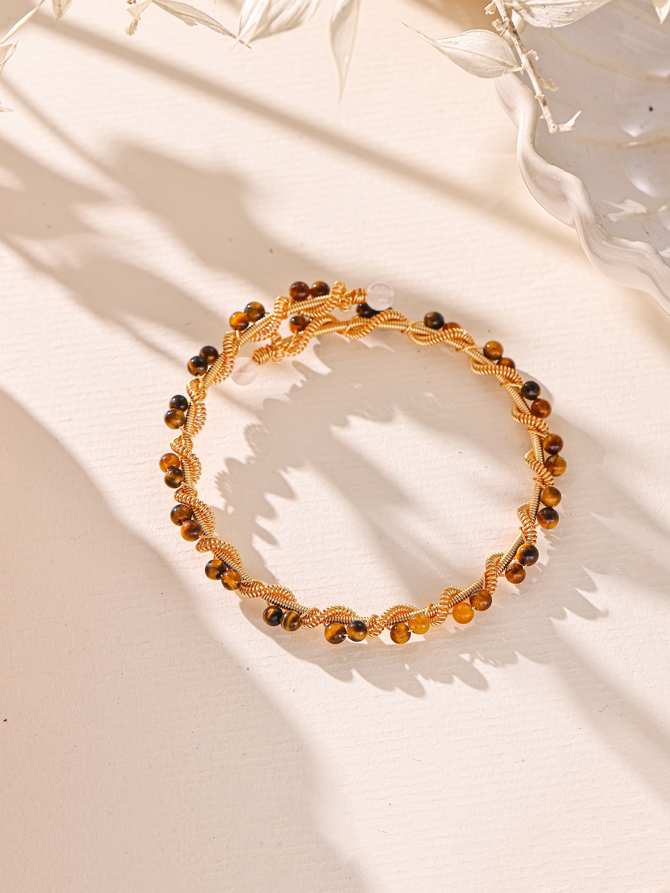Various Stones Handmade Bracelet B4336