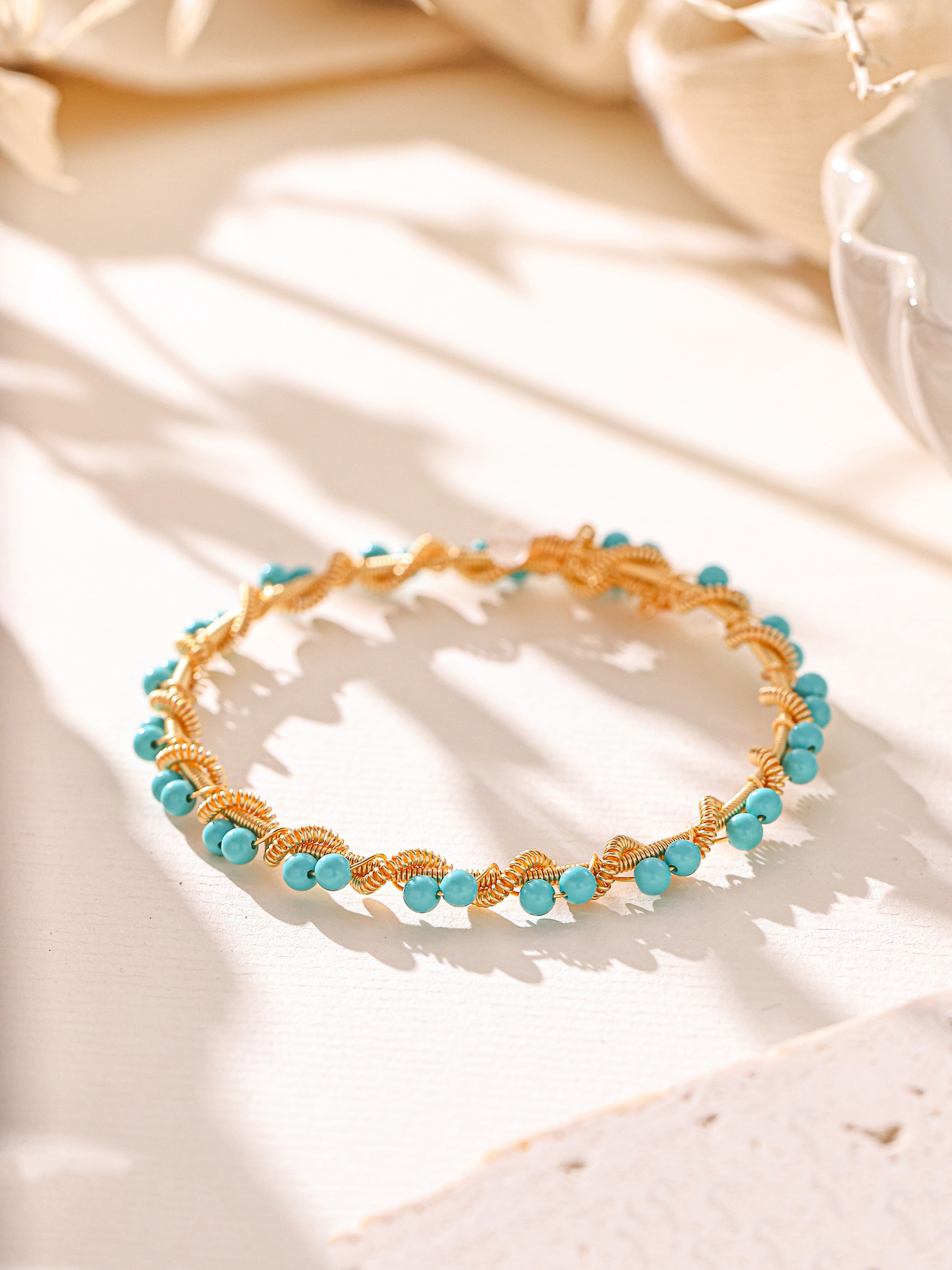 Various Stones Handmade Bracelet B4336