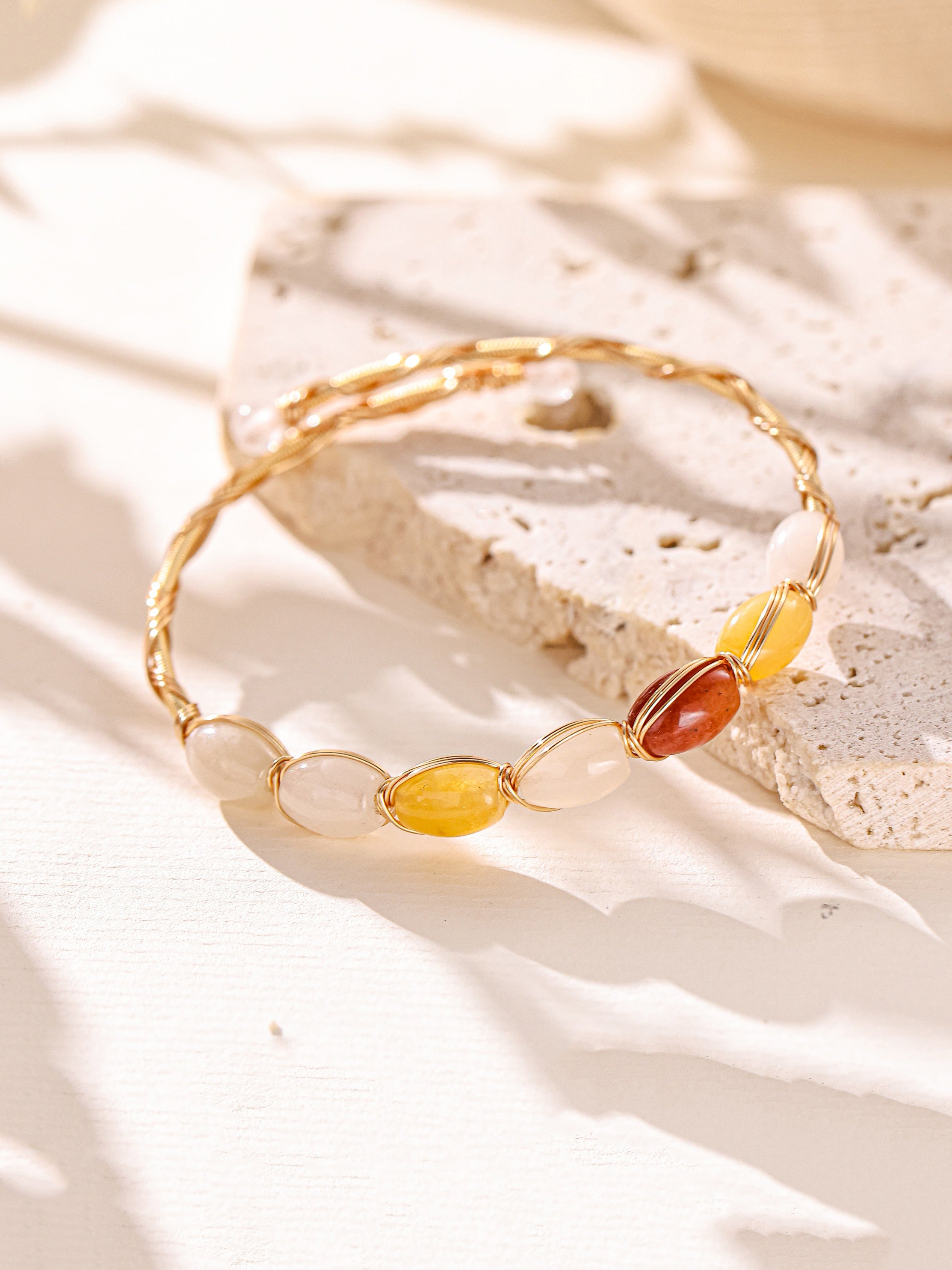 Bohemian Natural Stone Handmade Bracelet B4337