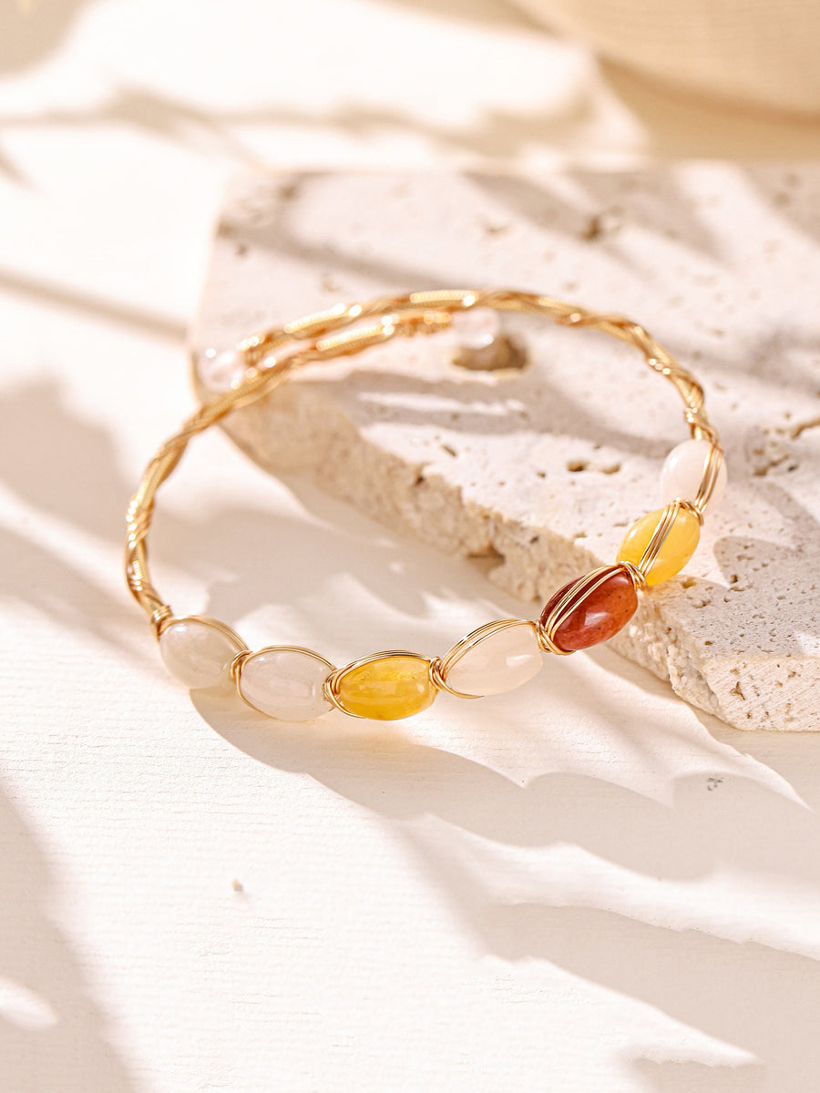 Bohemian Natural Stone Handmade Bracelet B4337