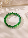 Colored Glass Stone Stretch Bracelet B4348-8MM