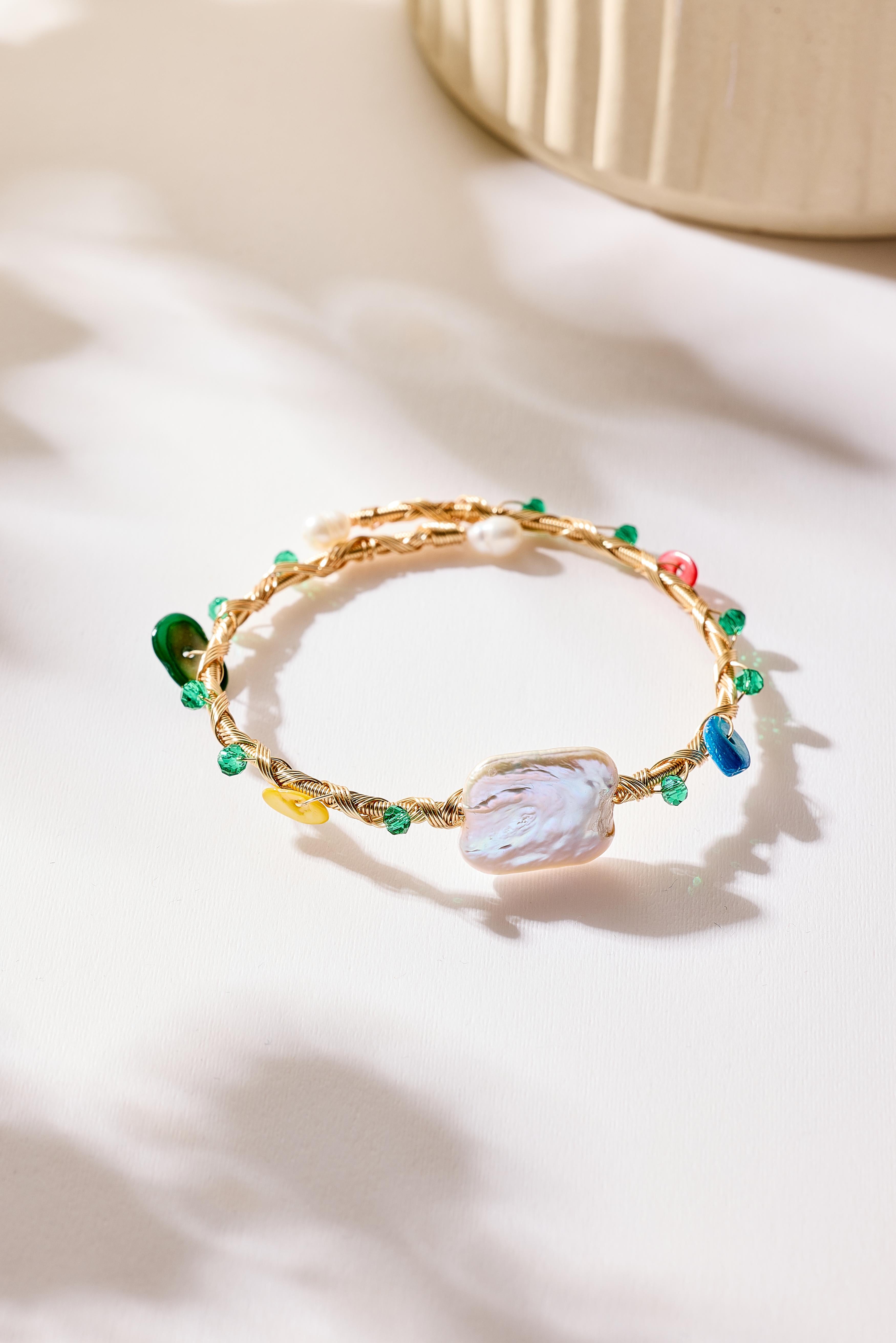 Freshwater Pearl Stone Bracelet B4363