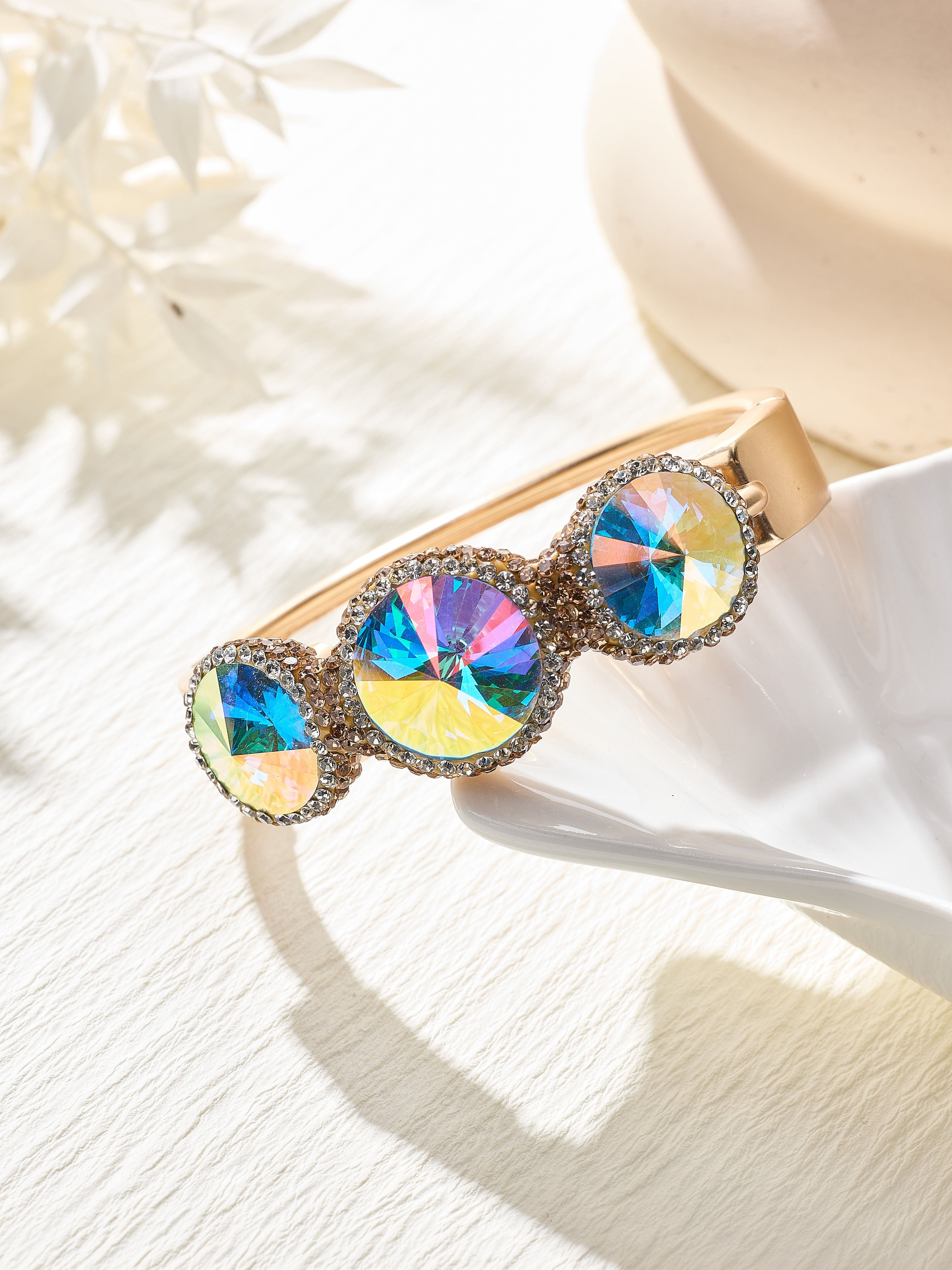 Round Crystal Handmade Bracelet B4365