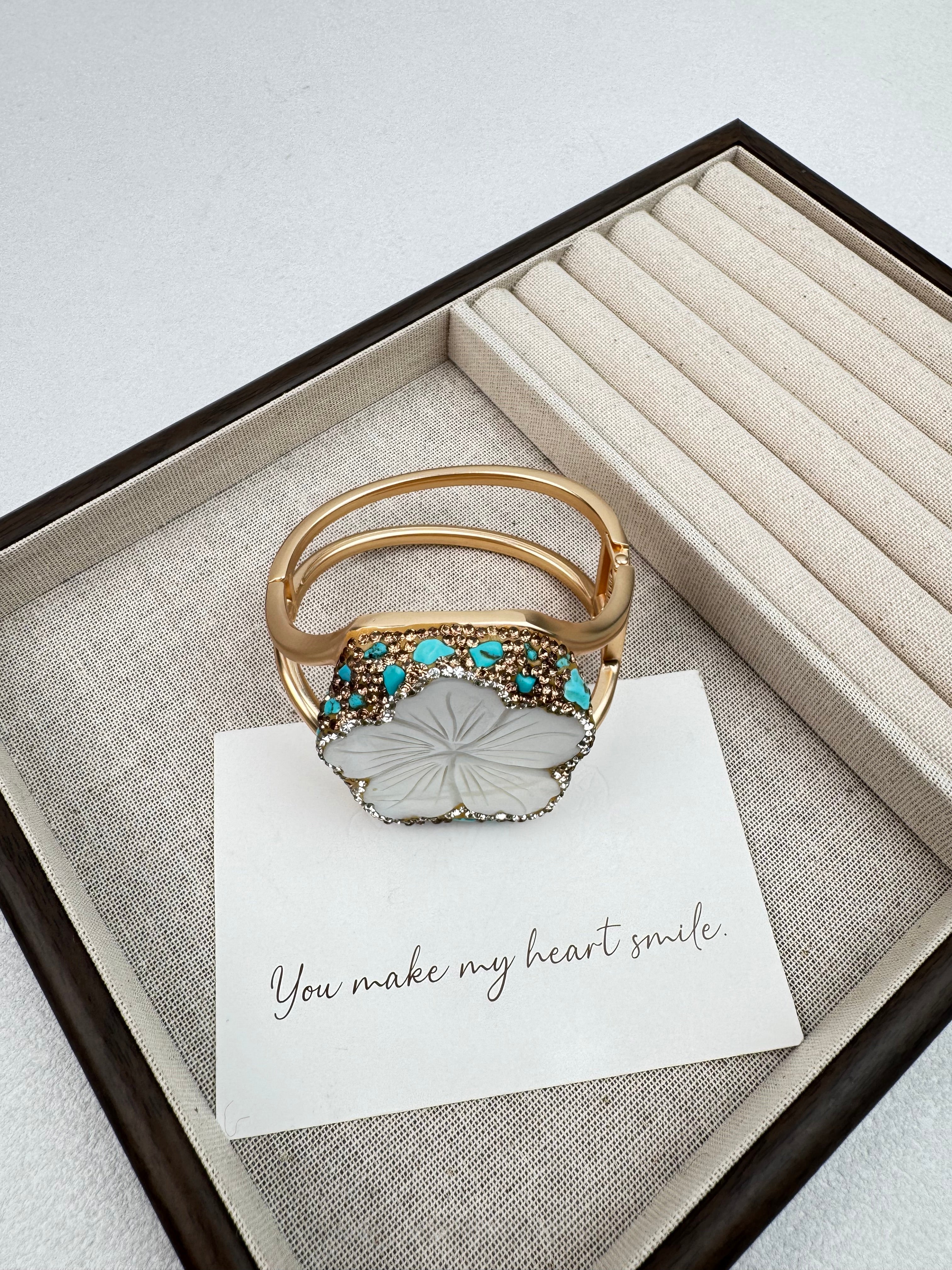 Flower Shell Stone Bracelets B4370