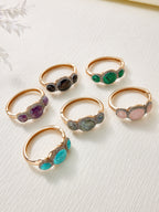 Various Stones Handmade Stone Bracelets B4374
