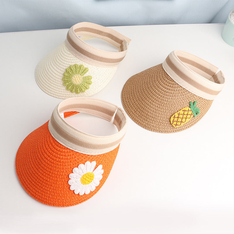 Fruit Straw Children Visor Cap C0429-S