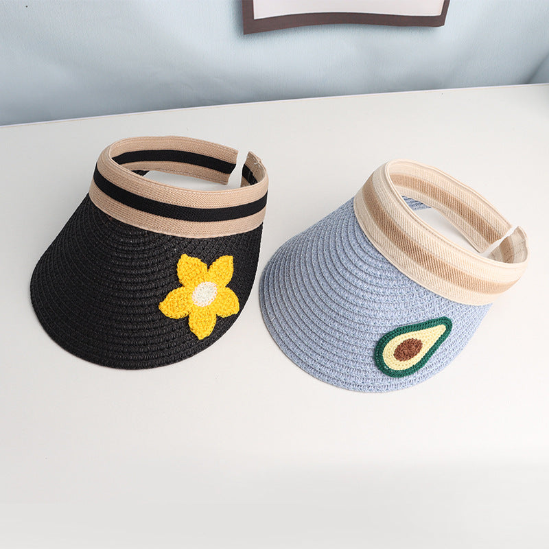 Fruit Straw Children Visor Cap C0429-S