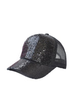 Sequin Children Size Mesh Cap C0435