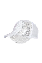 Sequin Children Size Mesh Cap C0435
