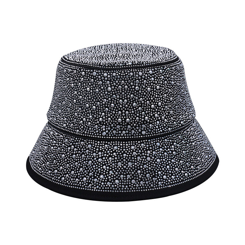 Rhinestone Flat Bucket Hat C0737