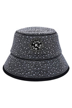 Rhinestone Flat Bucket Hat C0737