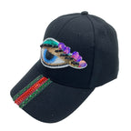 Evil Eye Striped Rhinestone Cap C0743