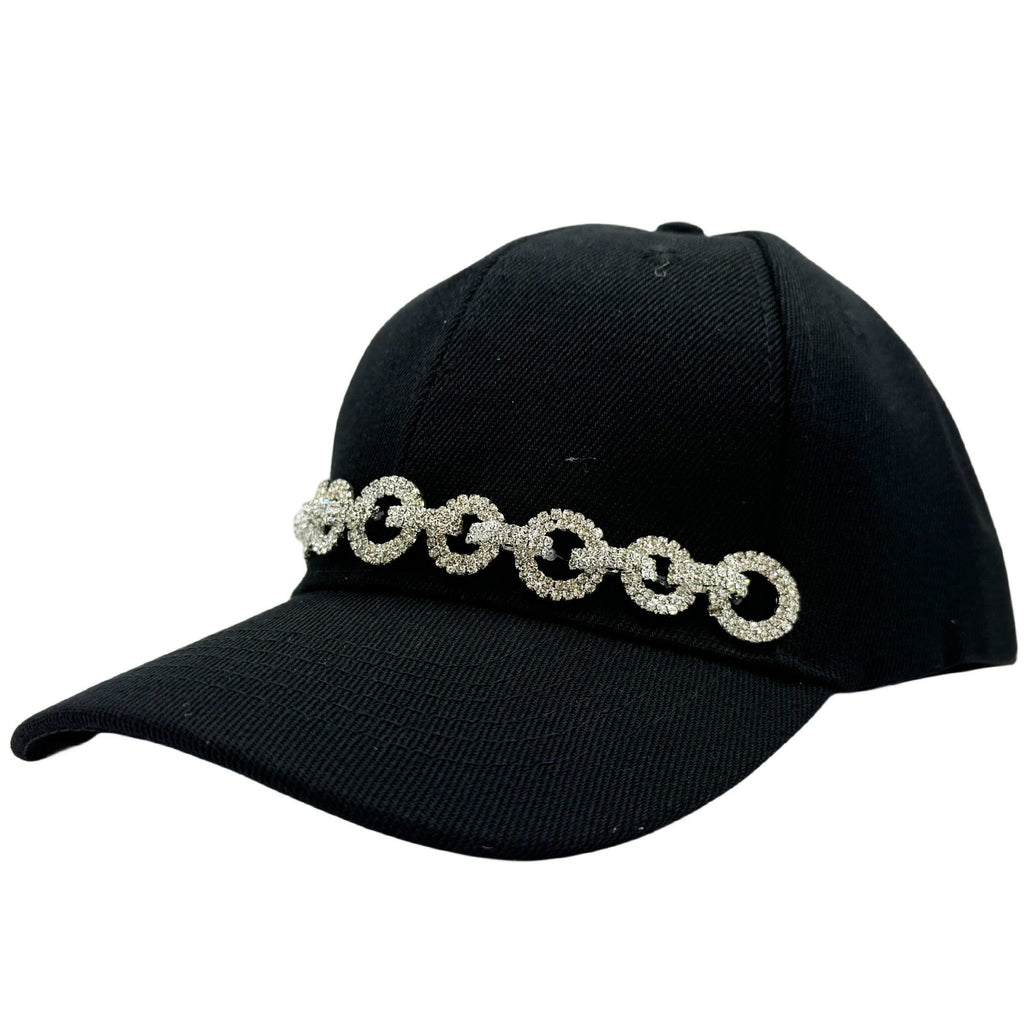 Geometry Rhinestone Chains Cap C0782