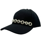 Geometry Rhinestone Chains Cap C0782