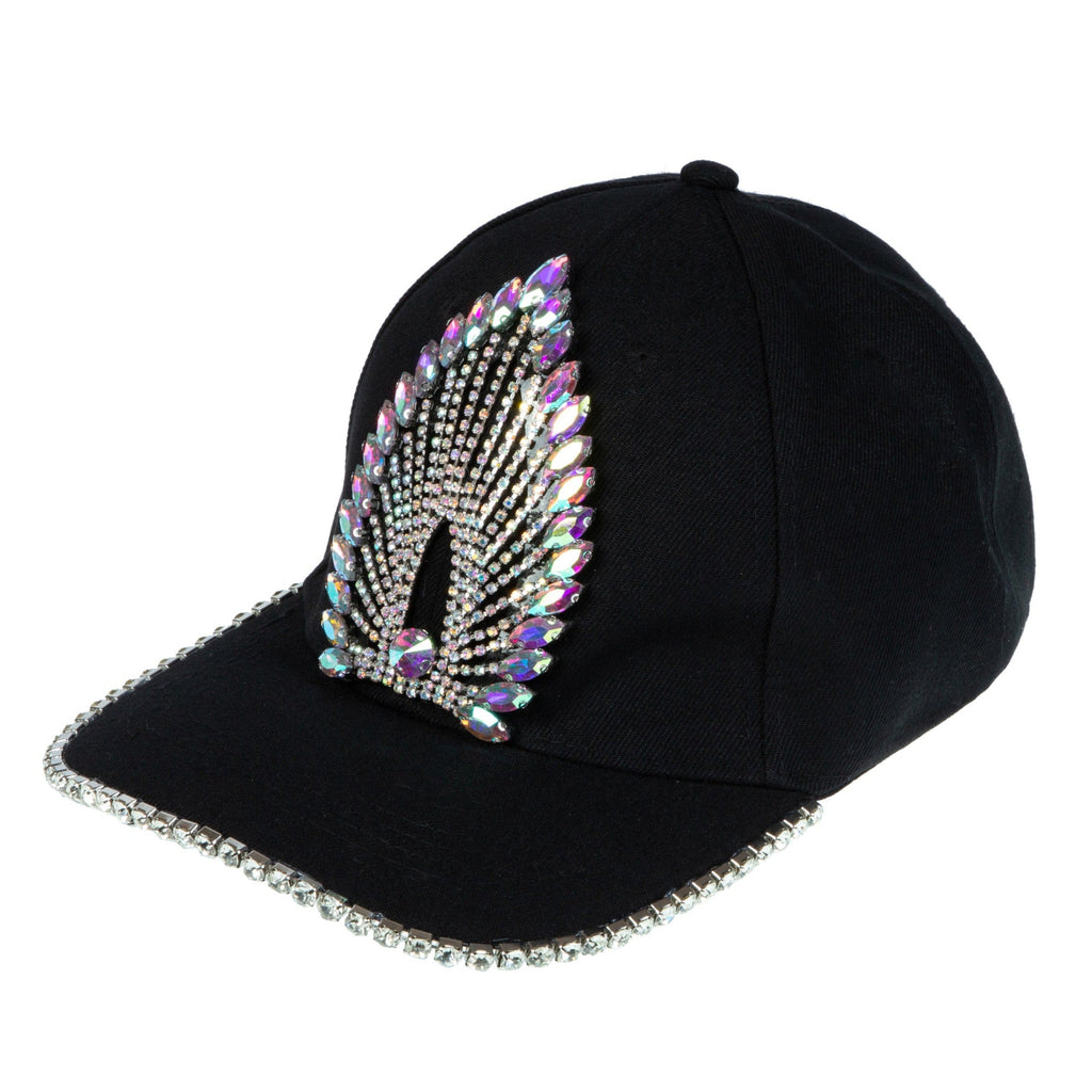 Marquise Shaped Rhinestone Baseball Cap C0787