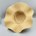 Floral Mesh Straw Fedoras C0789