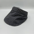 Mesh Rhinestone Visor Cap C0811