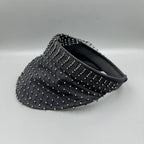 Mesh Rhinestone Visor Cap C0811