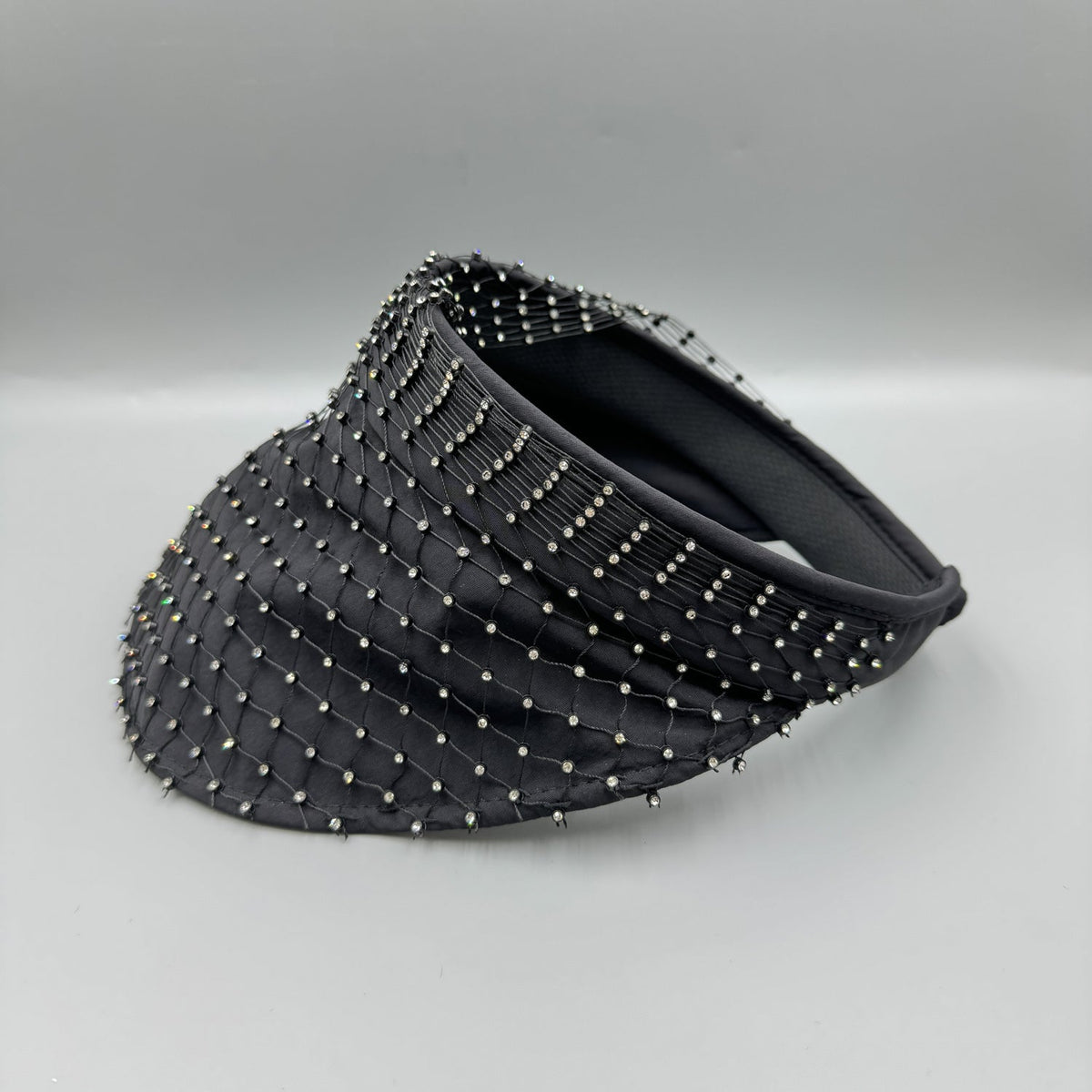 Mesh Rhinestone Visor Cap C0811