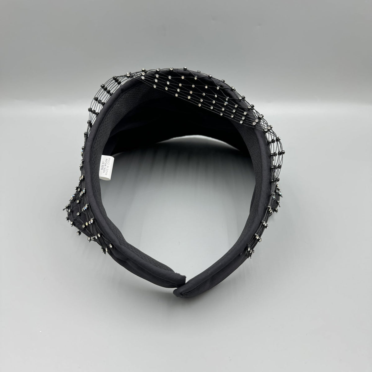 Mesh Rhinestone Visor Cap C0811