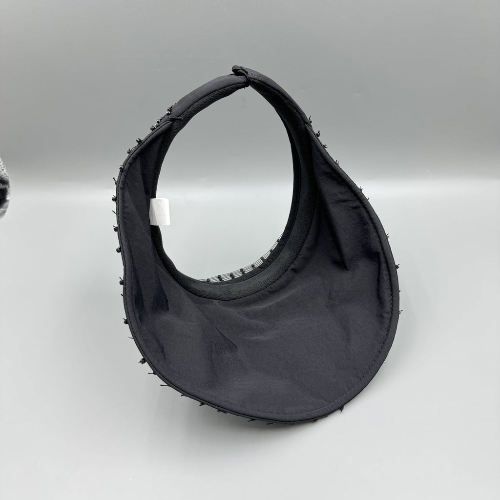 Mesh Rhinestone Visor Cap C0811