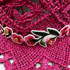 Embroidered Floral Hollow Straw Western Cowboy Hat C0824