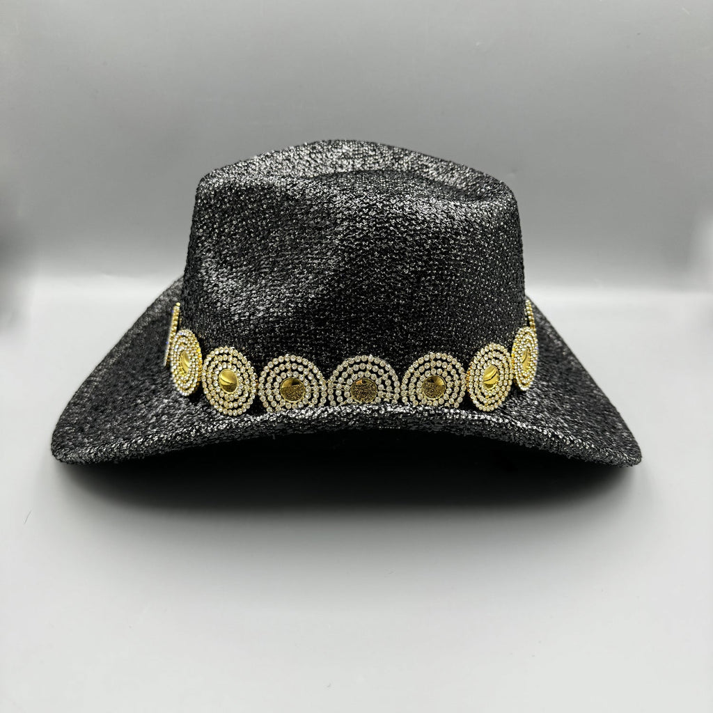 Sequin Rhinestone Cowgirl Hat C0829