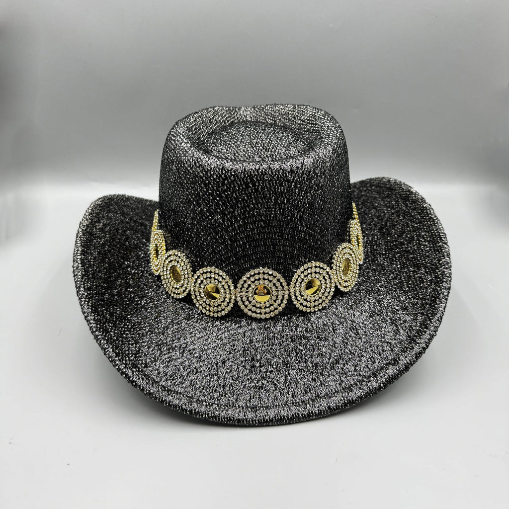 Sequin Rhinestone Cowgirl Hat C0829