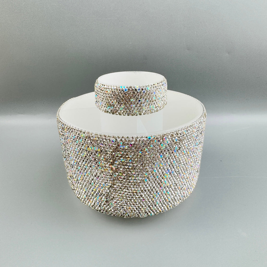 Ceramic Rhinestone Makeup Brush Rotatable Holder 5 Slot CR0001 - view 2