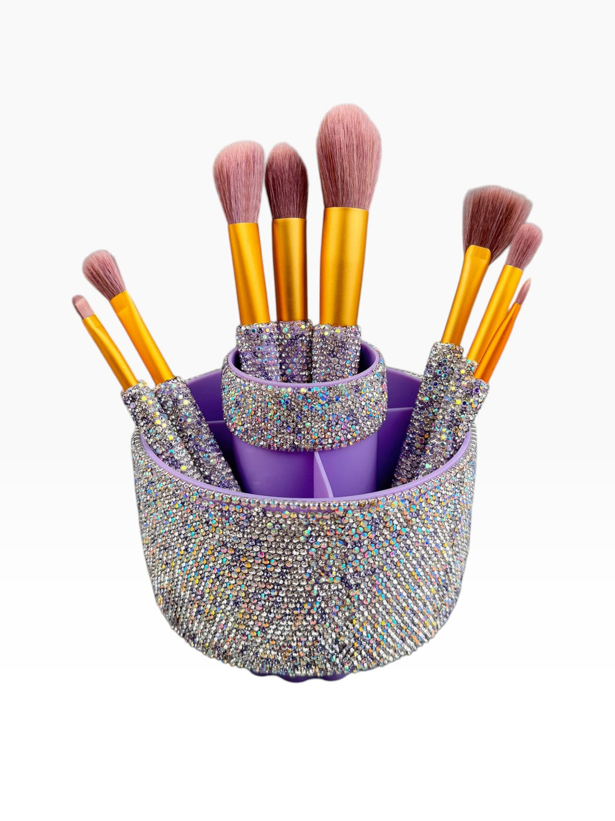 Ceramic Rhinestone Makeup Brush Rotatable Holder 5 Slot CR0001 - view 27