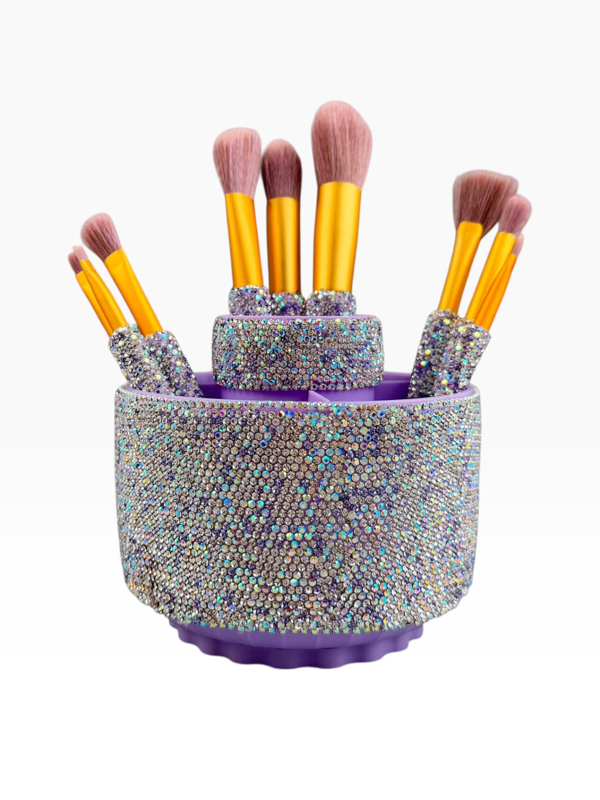 Ceramic Rhinestone Makeup Brush Rotatable Holder 5 Slot CR0001 - view 16
