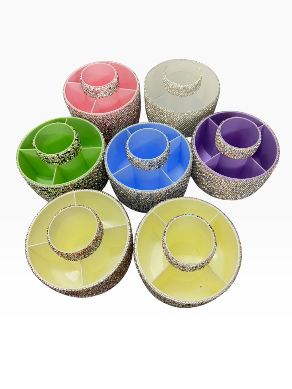 Ceramic Rhinestone Makeup Brush Rotatable Holder 5 Slot CR0001 - view 17