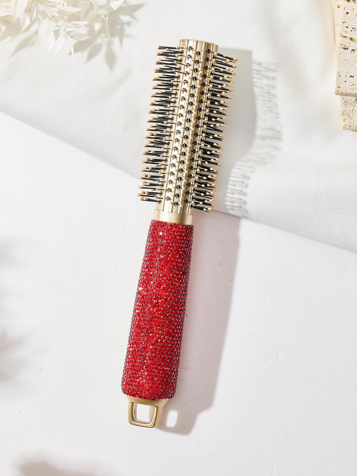 Ceramic Rhinestone Round Hair Brush CR0008