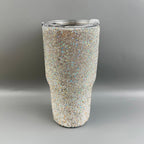 Ceramic Rhinestone Stainless Steel Thermos Mug 30oz CR0013