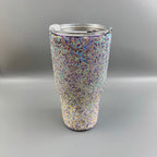 Ceramic Rhinestone Stainless Steel Thermos Mug 30oz CR0013