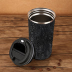 510ml Stainless Steel Ceramic Rhinestone Mug CR0014