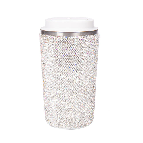 510ml Stainless Steel Ceramic Rhinestone Mug CR0014